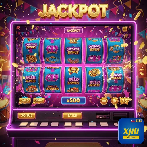 Mobile slot games interface showcasing popular titles and features - xjili